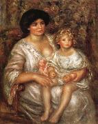 Pierre Renoir Madame Thurneysen and her Daughter Germany oil painting artist